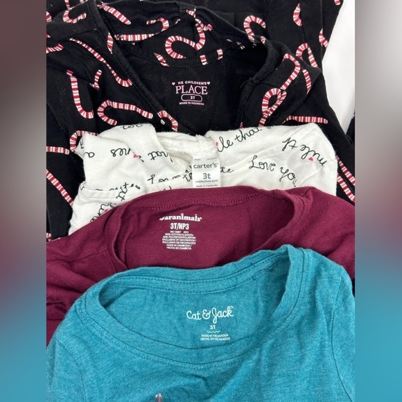 Toddler Girls Long Sleeve Tees Lot of 4 - Picture 2 of 6